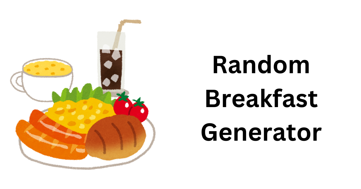 Random Breakfast Generator